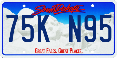 SD license plate 75KN95