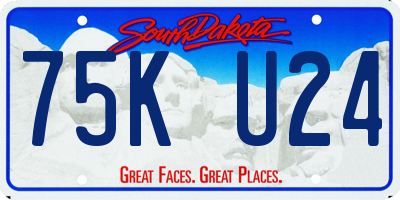 SD license plate 75KU24