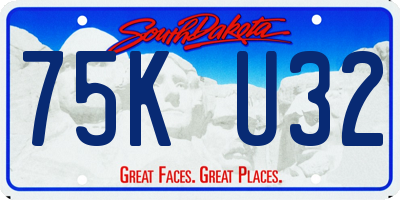 SD license plate 75KU32