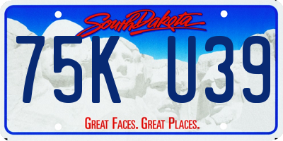 SD license plate 75KU39