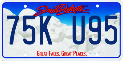 SD license plate 75KU95