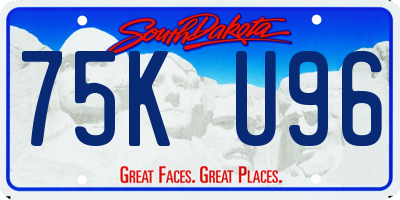 SD license plate 75KU96