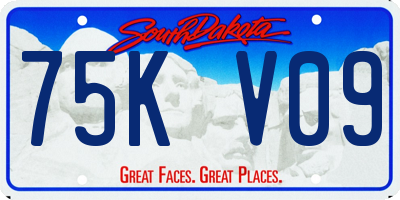 SD license plate 75KV09