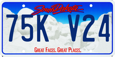 SD license plate 75KV24