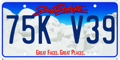 SD license plate 75KV39