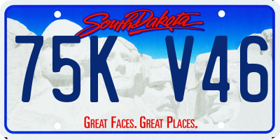 SD license plate 75KV46