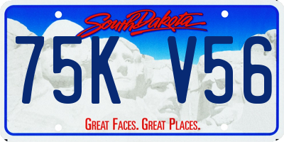 SD license plate 75KV56