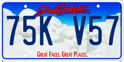 SD license plate 75KV57