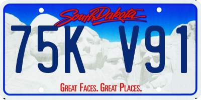 SD license plate 75KV91