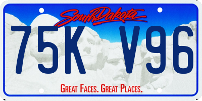 SD license plate 75KV96