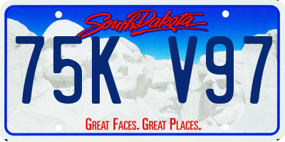 SD license plate 75KV97