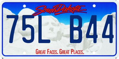 SD license plate 75LB44