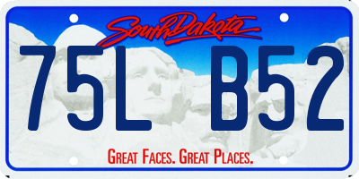 SD license plate 75LB52
