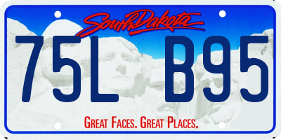 SD license plate 75LB95