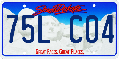 SD license plate 75LC04