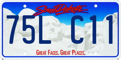 SD license plate 75LC11