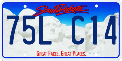 SD license plate 75LC14