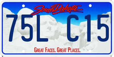 SD license plate 75LC15