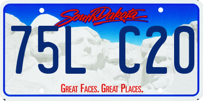 SD license plate 75LC20