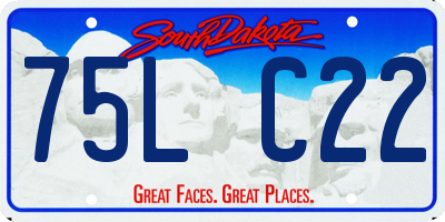 SD license plate 75LC22
