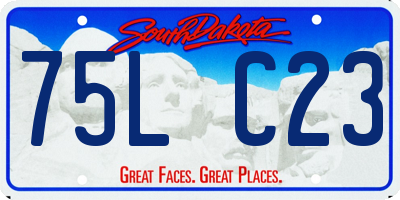 SD license plate 75LC23