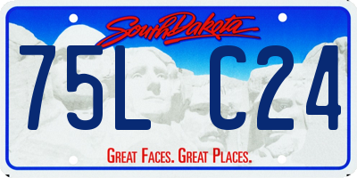 SD license plate 75LC24