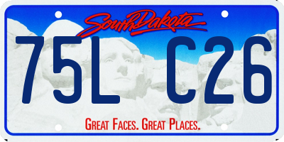 SD license plate 75LC26