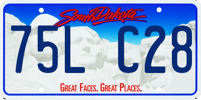 SD license plate 75LC28