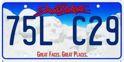 SD license plate 75LC29