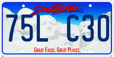 SD license plate 75LC30