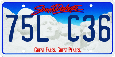 SD license plate 75LC36