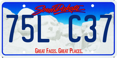 SD license plate 75LC37