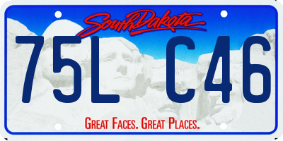 SD license plate 75LC46