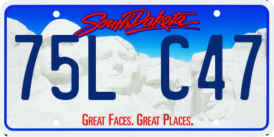 SD license plate 75LC47