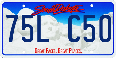 SD license plate 75LC50