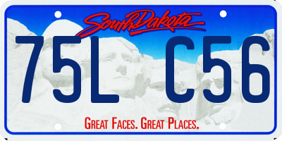 SD license plate 75LC56