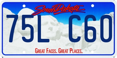SD license plate 75LC60
