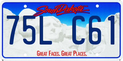 SD license plate 75LC61