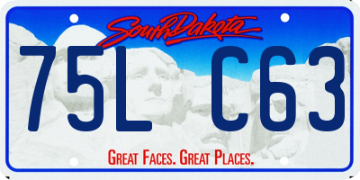 SD license plate 75LC63