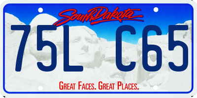 SD license plate 75LC65