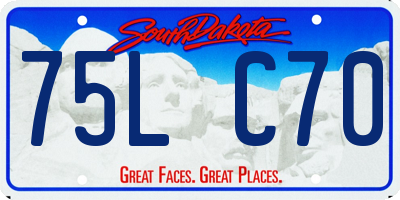 SD license plate 75LC70
