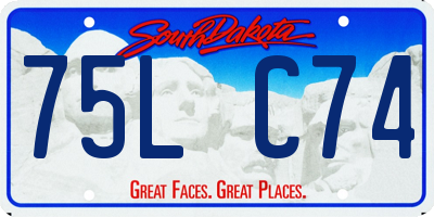 SD license plate 75LC74