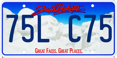 SD license plate 75LC75