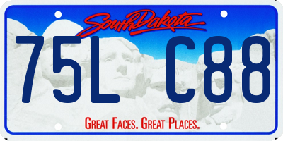 SD license plate 75LC88