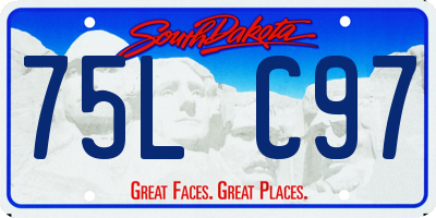 SD license plate 75LC97