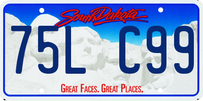 SD license plate 75LC99