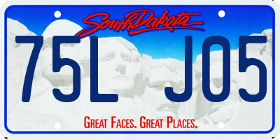 SD license plate 75LJ05