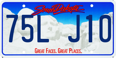 SD license plate 75LJ10