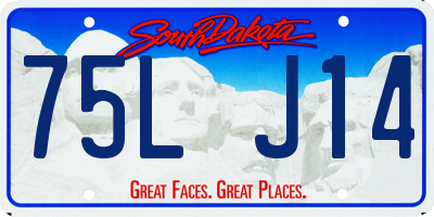 SD license plate 75LJ14