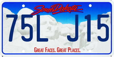 SD license plate 75LJ15